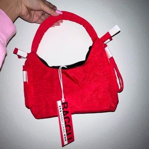 Sandy Liang x Baggu Candy Apple Red Bow Bag